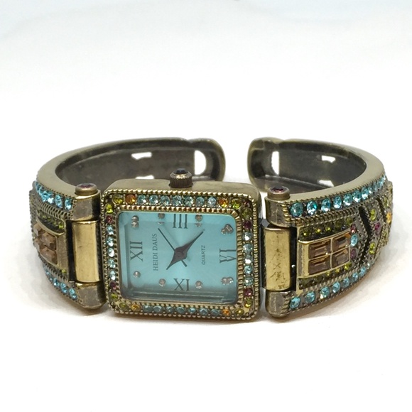 Heidi Daus Multi Color Crystal Watch - Picture 1 of 8